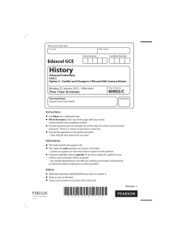 Question paper - Edexcel