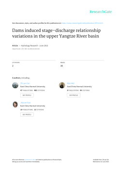 Dams induced stage&ndash;discharge relationship variations in the upper