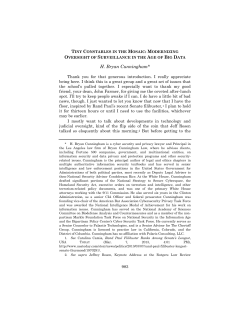 modernizing oversight of surveillance in the age of big data