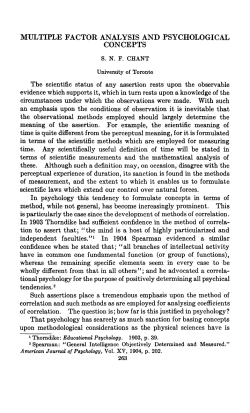 MULTIPLE FACTOR ANALYSIS AND PSYCHOLOGICAL CONCEPTS