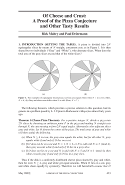A Proof of the Pizza Conjecture