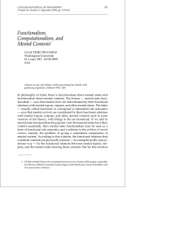 Functionalism, Computationalism, and Mental Contents