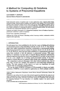 A Method for Computing All Solutions to Systems