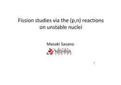 Fission studies via the (p,n) reactions on unstable nuclei