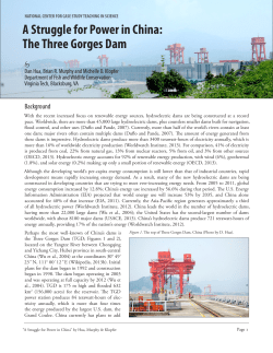 The Three Gorges Dam - National Center for Case Study Teaching