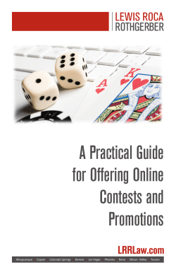 A Practical Guide for Offering Online Contests and Promotions