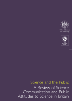 Science and the Public A Review of Science