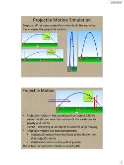 Projectile Motion Simulation
