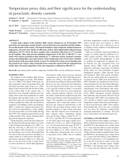 Temperature proxy data - School of Chemistry