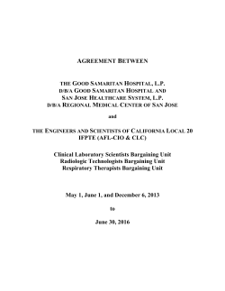 ESC Local 20 HCA Contract 2013-2016