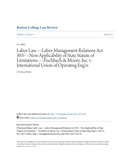 Labor Law&mdash;Labor Management Relations Act 303&mdash;Non