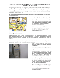 Gas Safety Document - Village of Divernon