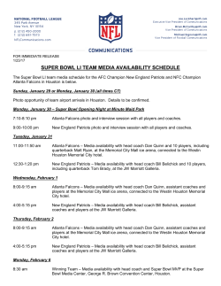 super bowl li team media availability schedule