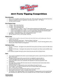 2017 Footy Tipping Competition