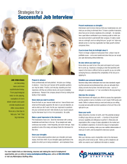 Successful Job Interview