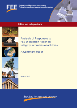 Standing for trust and integrity