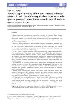 Accounting for genetic differences among unknown parents in