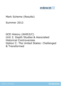 Mark scheme - Edexcel