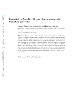 Epitaxial Co2Cr0. 6Fe0. 4Al thin films and magnetic tunneling
