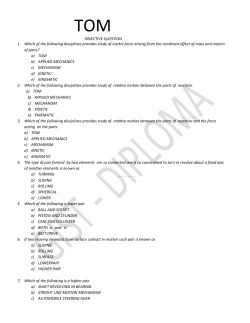 OBJECTIVE QUESTION 1. Which of the following disciplines