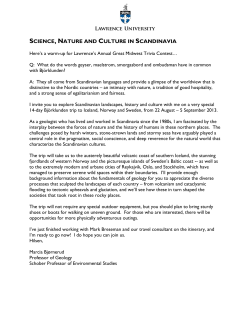 science, nature and culture in scandinavia