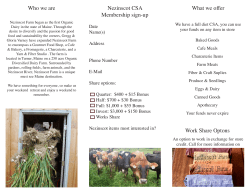 2016 Nezinscot CSA Flyer