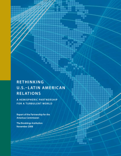 Rethinking US&ndash;Latin ameRican ReLationS