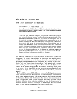 The Relation between Salt and Ionic Transport