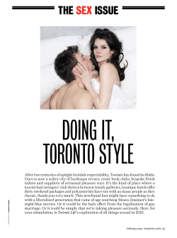 the sex issue - National Magazine Awards