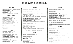 Salad Side Entree Burger Raw Bar Small Plate Pizza