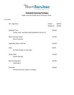 Team Menu