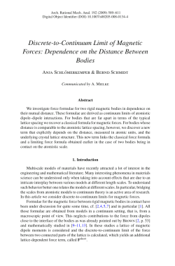 Discrete-to-Continuum Limit of Magnetic Forces: Dependence on