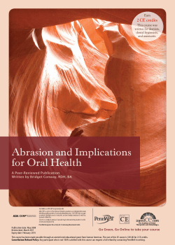 Abrasion and Implications for Oral Health