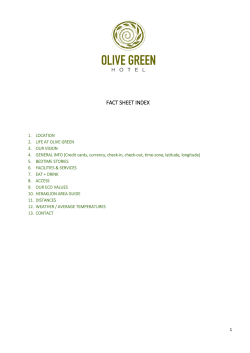 fact sheet - Olive Green Hotel