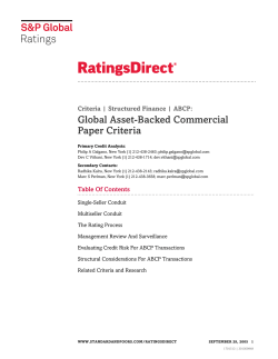 Global Asset-Backed Commercial Paper Criteria