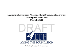 LTF English and the CCSS LEVEL TWO
