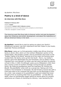 Poetry is a kind of dance