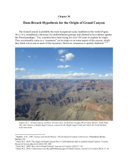 Chapter 38. Dam-Breach Hypothesis for the Origin of Grand Canyon