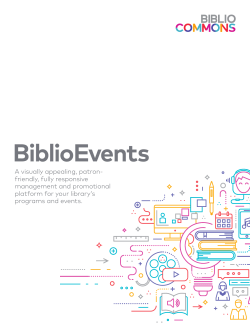 BiblioEvents - BiblioCommons