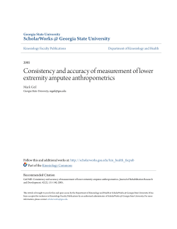 Consistency and accuracy of measurement of lower extremity