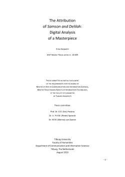 The attribution of Samson and Delilah - ILK