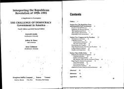 nterpreting the Republican Revolution of 1994-95