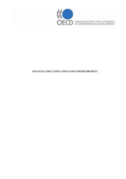 financial education and saving for retirement