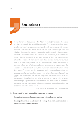 Semicolon - Writer`s Digest
