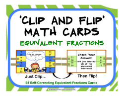 Equivalent Fractions