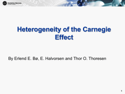 Carnegie effects