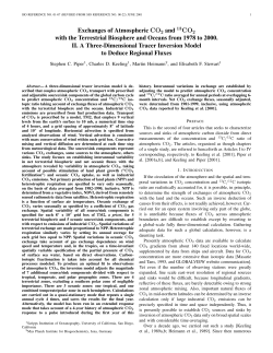 Exchanges of Atmospheric CO2 and with the Terrestrial Biosphere
