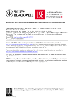 Equilibrium Unemployment and Excess Capacity in Steady