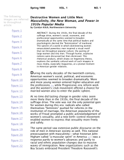 Masculinity, the New Woman, and Power in 1910s Popular Media