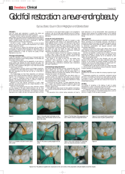 Gold foil restoration - Dr. med. dent. Liviu Steier